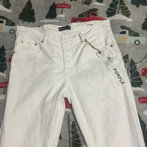 Other - Purple White Jeans, Used But In Good Conditions.